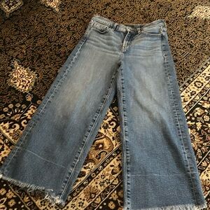 Banana Republic Women’s High-Rise Wide Leg Crop Premium Denim Size 26